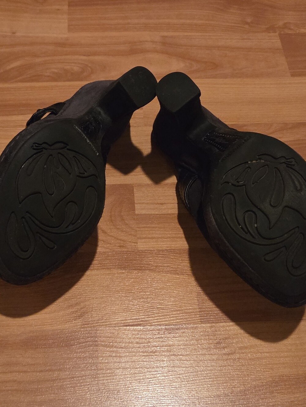 Born Black Suede Heeled Mule Clogs - Picture 3 of 3